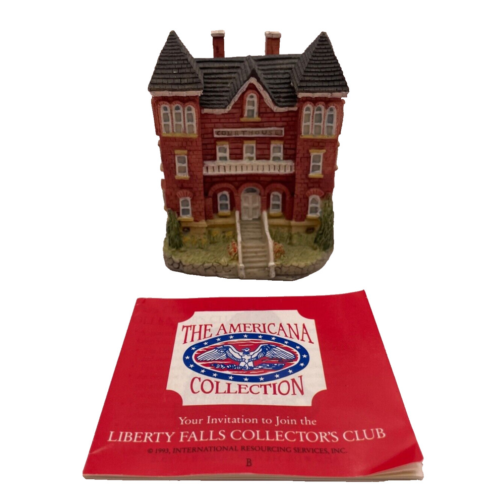 VTG Hand Painted, The Americana Collection Liberty Falls Court House - Pre-owned